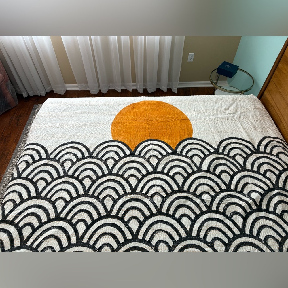 Block Print Lightweight Throw
